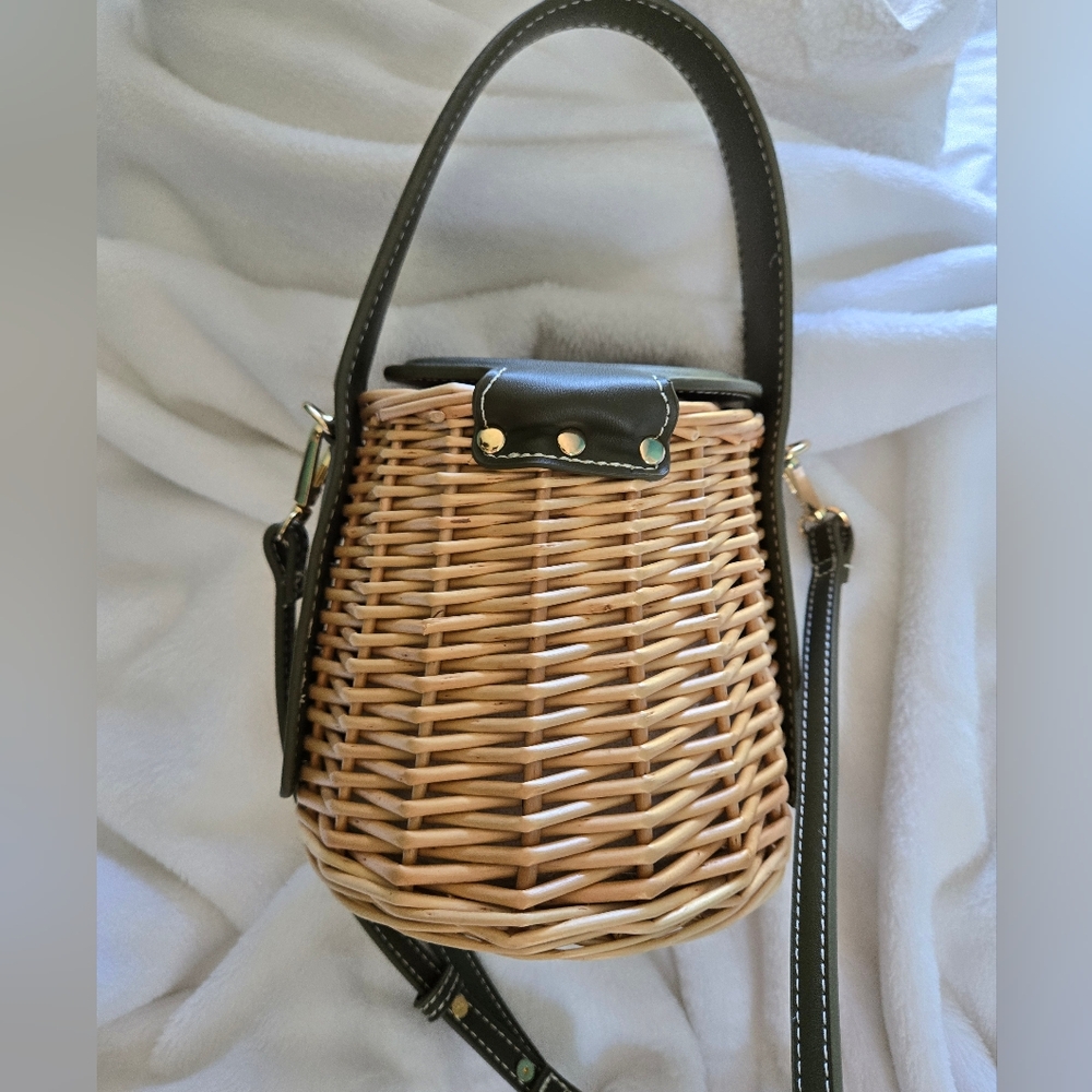 Zara Wicker Basket Purse - Picture 2 of 5
